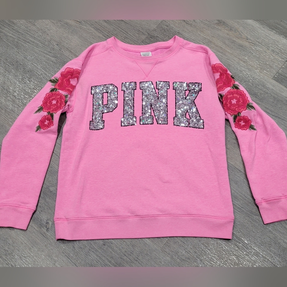 VSP bling rose crewneck